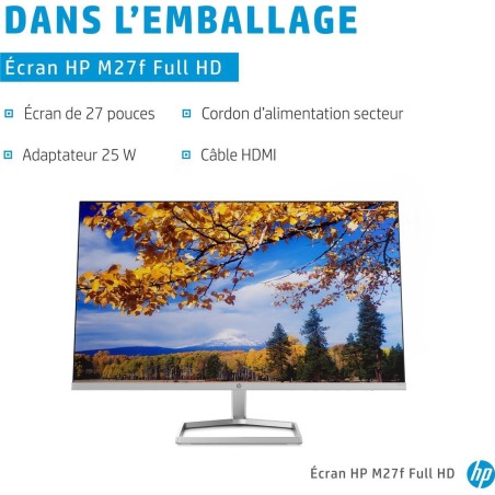 HP M27f 27 1920 x 1080 (Full HD) VGA (HD-15) HDMI 75Hz
